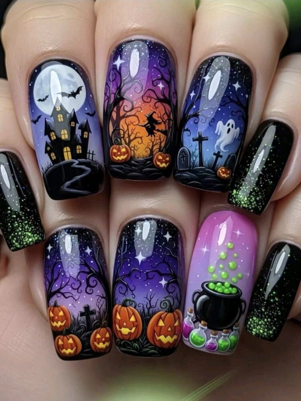 Spooky Halloween Nail Art Set